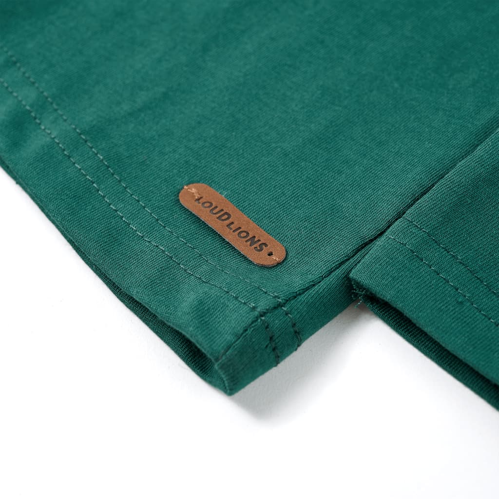 Kindershirt met lange mouwen 116 groen is nu te koop bij PeponiXL, paradijselijk wonen!