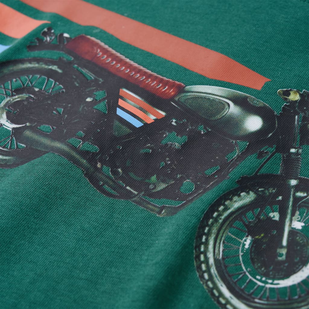 Kindershirt met lange mouwen 128 groen is nu te koop bij PeponiXL, paradijselijk wonen!