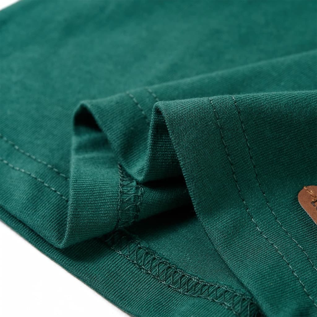 Kindershirt met lange mouwen 128 groen is nu te koop bij PeponiXL, paradijselijk wonen!