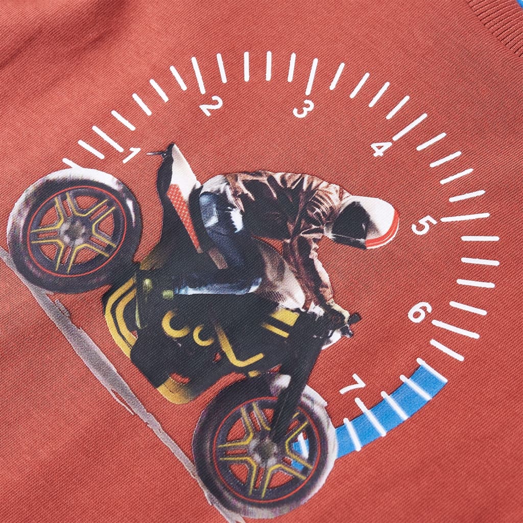 Kindershirt met lange mouwen 104 hennakleurig is nu te koop bij PeponiXL, paradijselijk wonen!