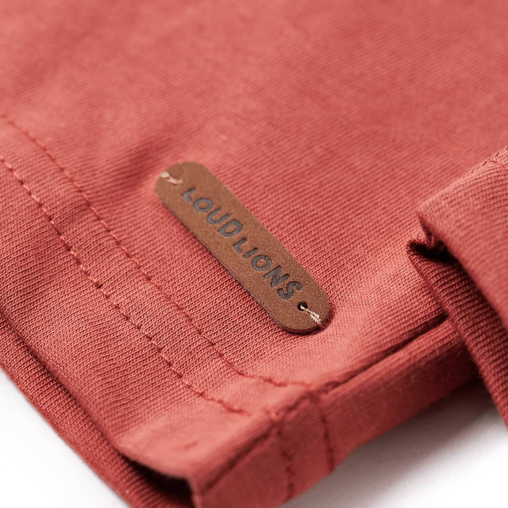 Kindershirt met lange mouwen 104 hennakleurig is nu te koop bij PeponiXL, paradijselijk wonen!