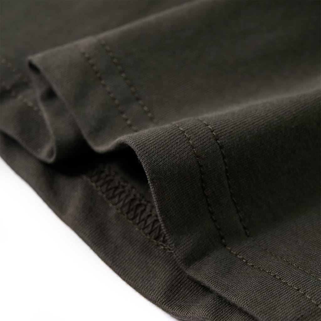 Kindershirt met lange mouwen 116 kakikleurig is nu te koop bij PeponiXL, paradijselijk wonen!