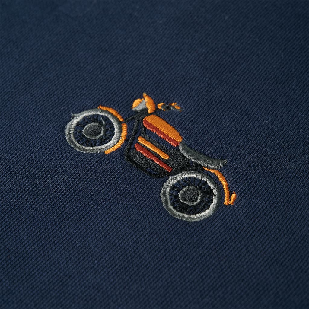 Kindertrui 92 gemêleerd marineblauw is nu te koop bij PeponiXL, paradijselijk wonen!