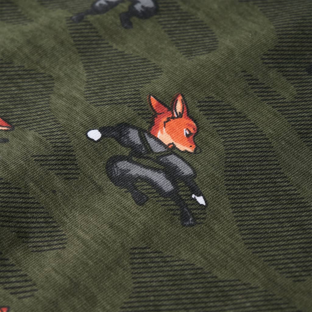 Kinderpyjama met lange mouwen 92 kakikleurig is nu te koop bij PeponiXL, paradijselijk wonen!