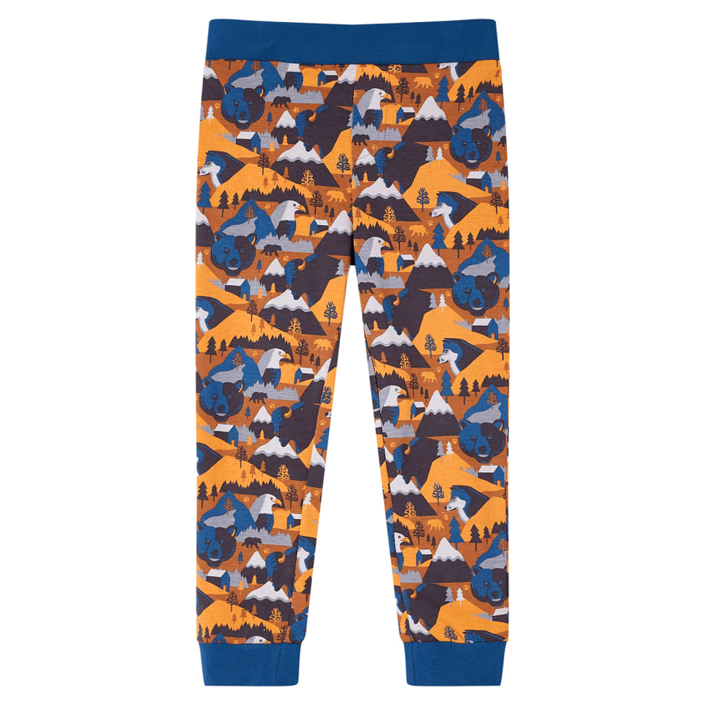 Kinderpyjama met lange mouwen 92 cognackleurig is nu te koop bij PeponiXL, paradijselijk wonen!