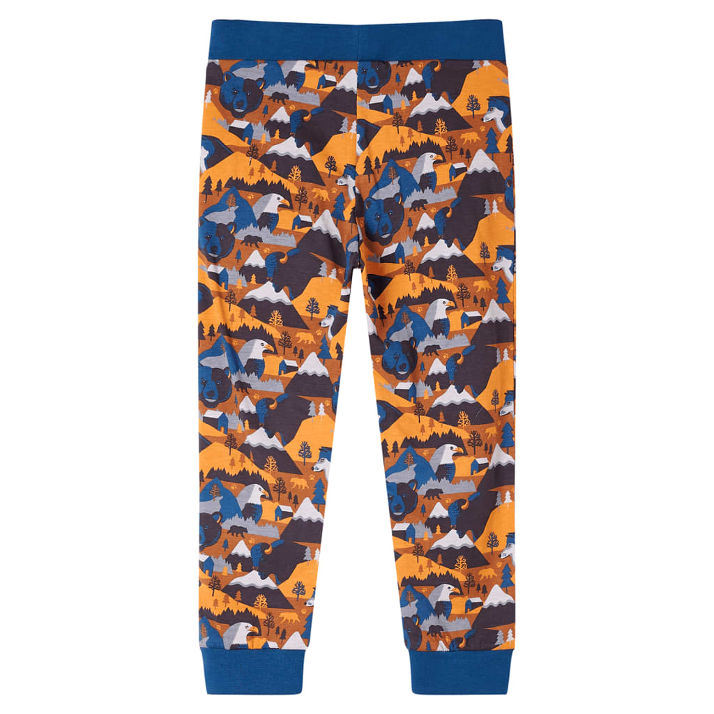 Kinderpyjama met lange mouwen 92 cognackleurig is nu te koop bij PeponiXL, paradijselijk wonen!