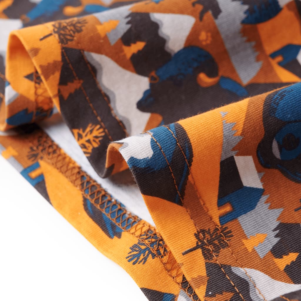 Kinderpyjama met lange mouwen 128 cognackleurig is nu te koop bij PeponiXL, paradijselijk wonen!