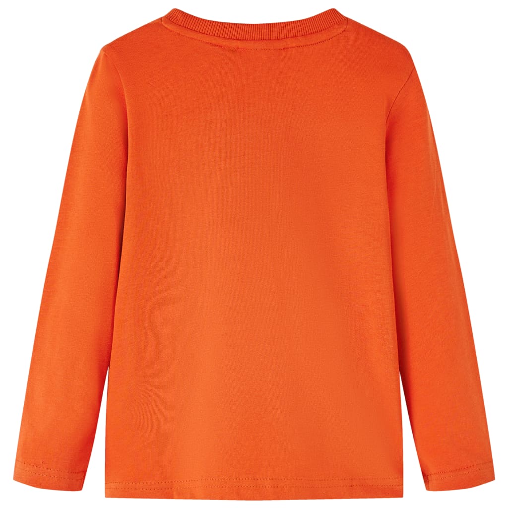 Kindershirt met lange mouwen 104 oranje is nu te koop bij PeponiXL, paradijselijk wonen!