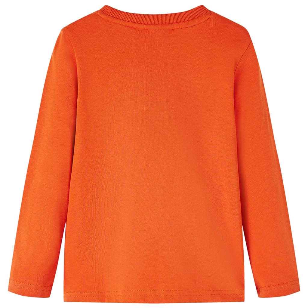 Kindershirt met lange mouwen 116 oranje is nu te koop bij PeponiXL, paradijselijk wonen!