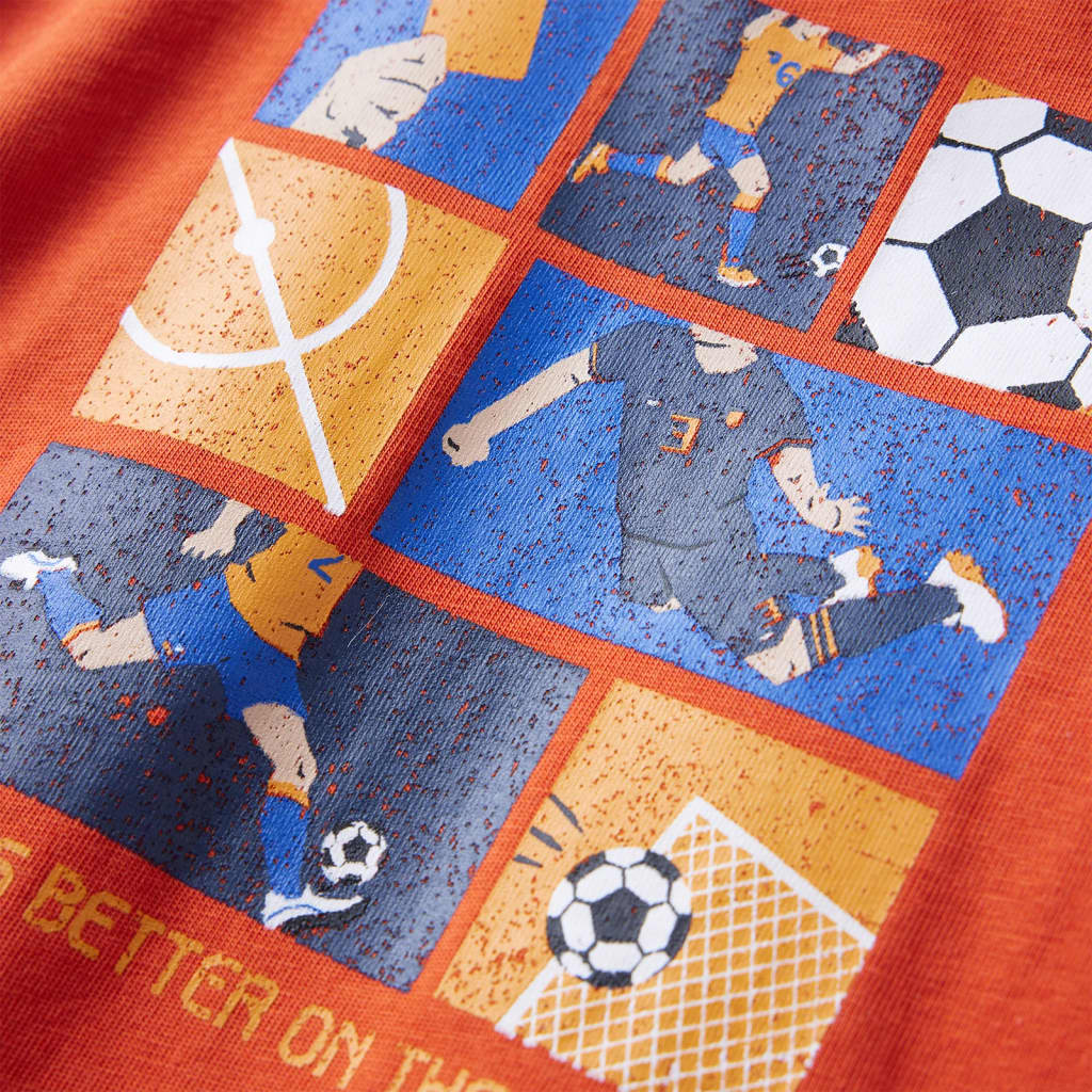 Kindershirt met lange mouwen 128 oranje is nu te koop bij PeponiXL, paradijselijk wonen!