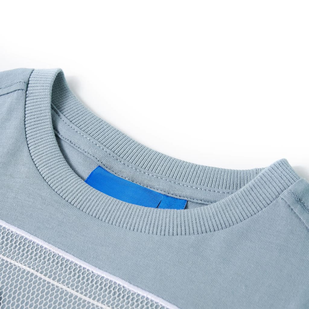 Kindershirt met lange mouwen 104 lichtblauw is nu te koop bij PeponiXL, paradijselijk wonen!
