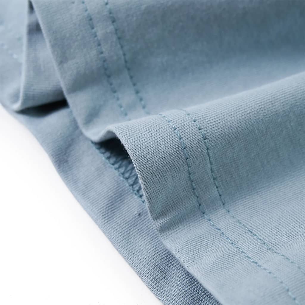 Kindershirt met lange mouwen 104 lichtblauw is nu te koop bij PeponiXL, paradijselijk wonen!