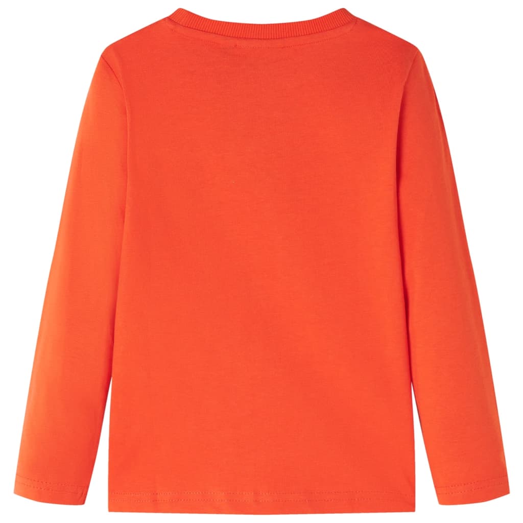 Kindershirt met lange mouwen 128 feloranje is nu te koop bij PeponiXL, paradijselijk wonen!