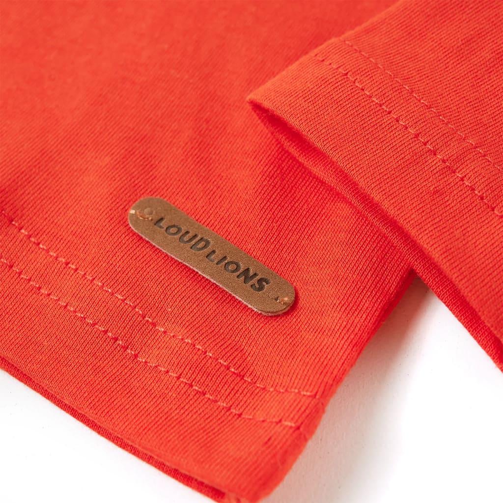 Kindershirt met lange mouwen 128 feloranje is nu te koop bij PeponiXL, paradijselijk wonen!