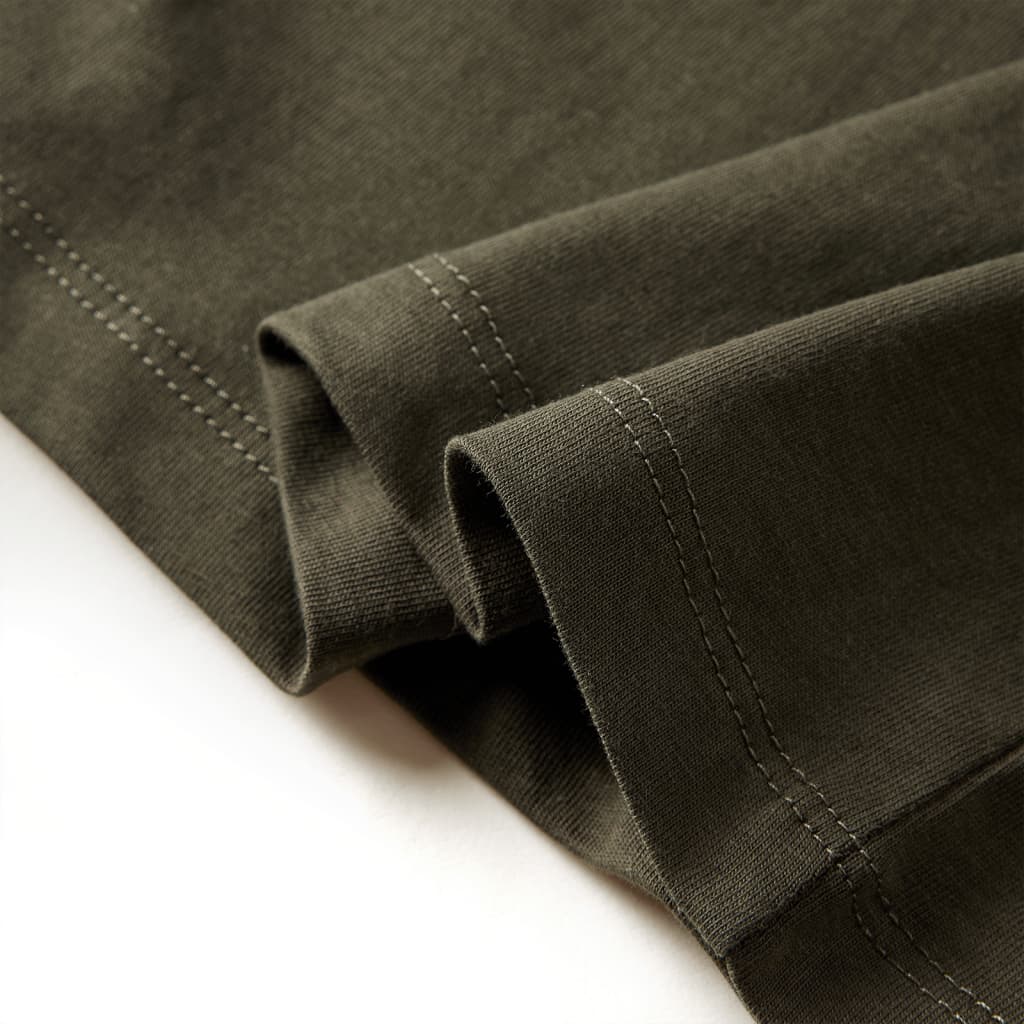 Kindershirt met lange mouwen 140 kakikleurig is nu te koop bij PeponiXL, paradijselijk wonen!