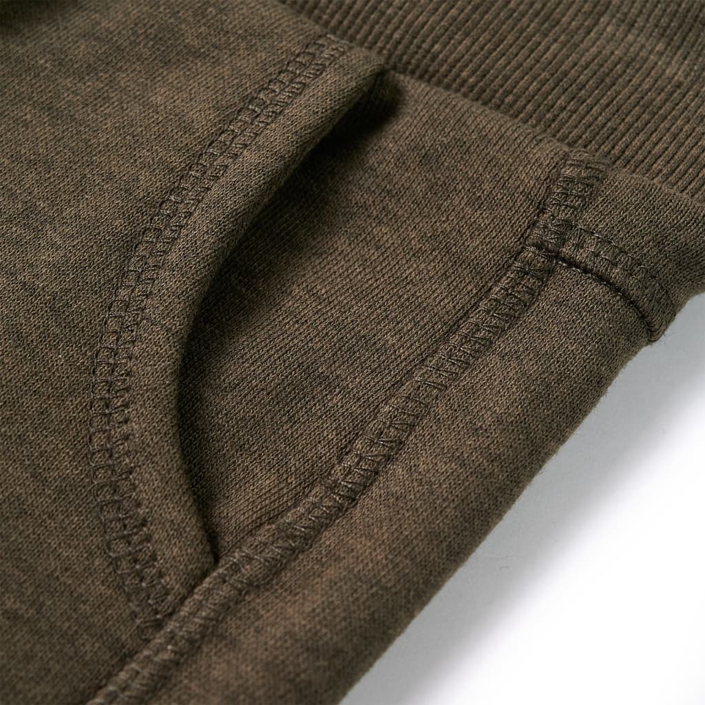 Kinderjoggingbroek 92 gemêleerd kakikleurig is nu te koop bij PeponiXL, paradijselijk wonen!