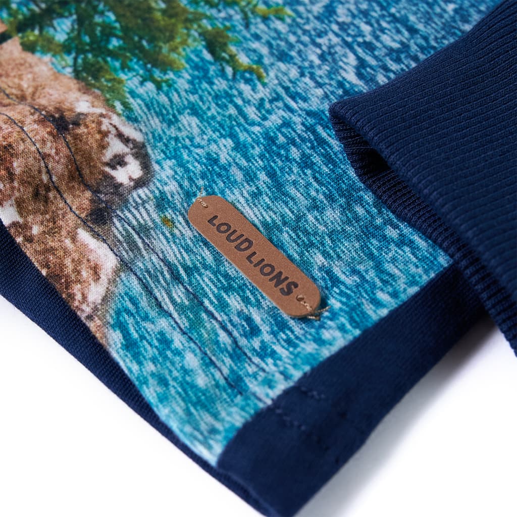 Kindershirt met lange mouwen 116 marineblauw is nu te koop bij PeponiXL, paradijselijk wonen!