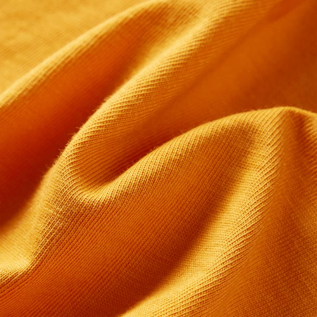 Kindershirt met lange mouwen 116 okerkleurig is nu te koop bij PeponiXL, paradijselijk wonen!