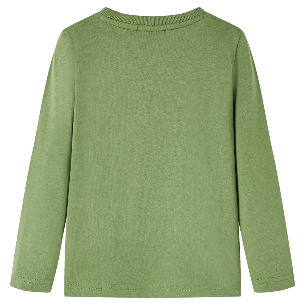 Kindershirt met lange mouwen 104 lichtkakikleurig is nu te koop bij PeponiXL, paradijselijk wonen!