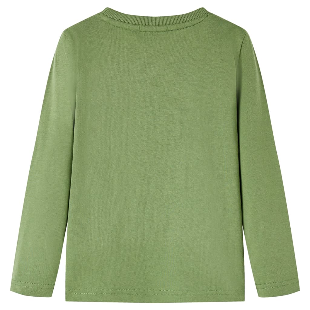 Kindershirt met lange mouwen 116 lichtkakikleurig is nu te koop bij PeponiXL, paradijselijk wonen!