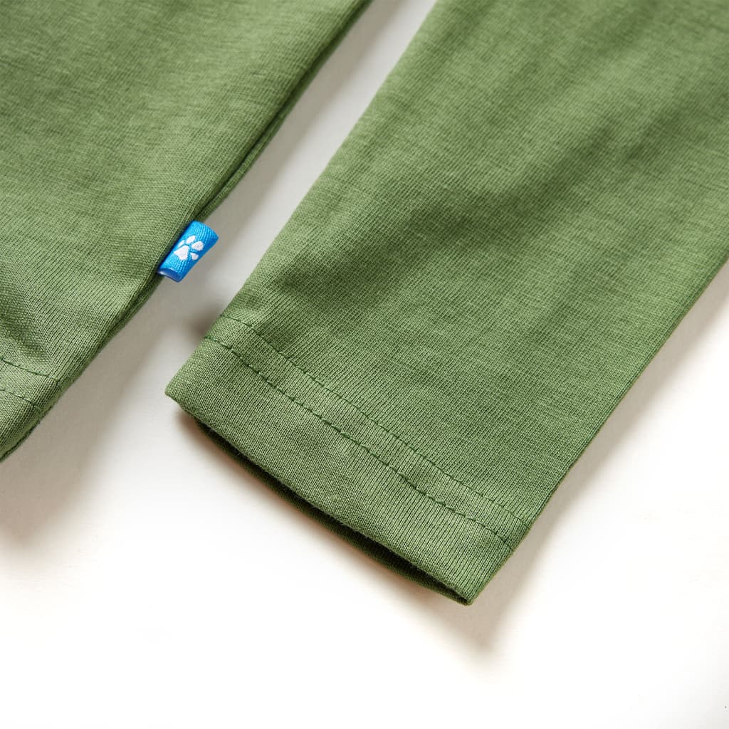 Kindershirt met lange mouwen 116 lichtkakikleurig is nu te koop bij PeponiXL, paradijselijk wonen!