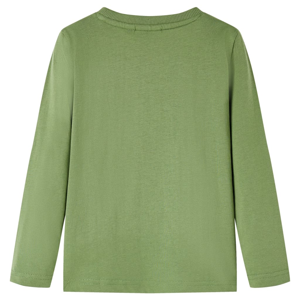 Kindershirt met lange mouwen 128 lichtkakikleurig is nu te koop bij PeponiXL, paradijselijk wonen!