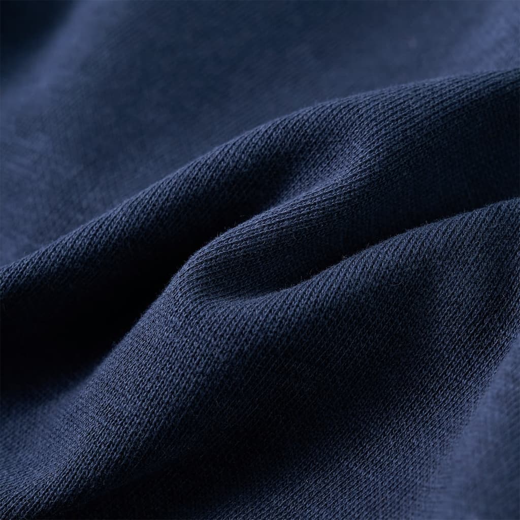 Kindertrui met capuchon 128 gemêleerd marineblauw en oranje is nu te koop bij PeponiXL, paradijselijk wonen!