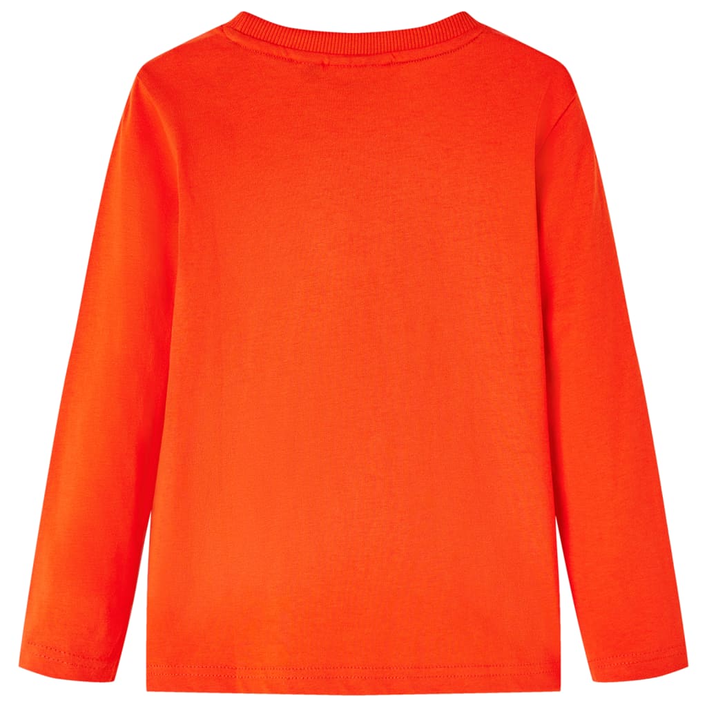 Kindershirt met lange mouwen 104 felroranje is nu te koop bij PeponiXL, paradijselijk wonen!