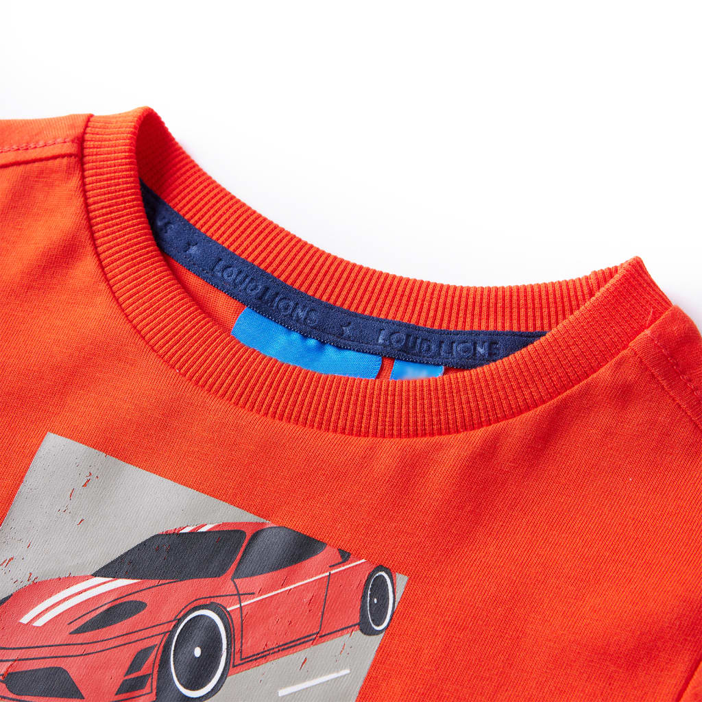 Kindershirt met lange mouwen 104 felroranje is nu te koop bij PeponiXL, paradijselijk wonen!