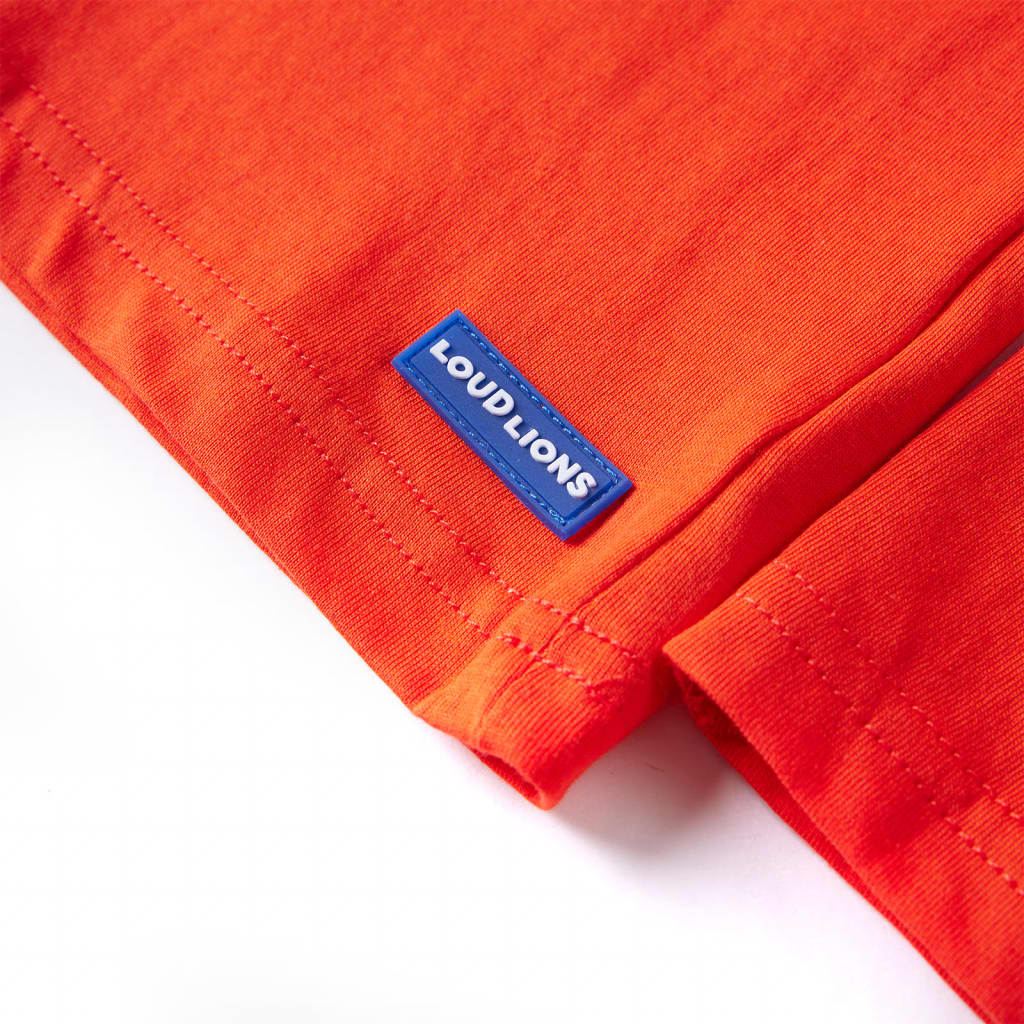 Kindershirt met lange mouwen 128 felroranje is nu te koop bij PeponiXL, paradijselijk wonen!