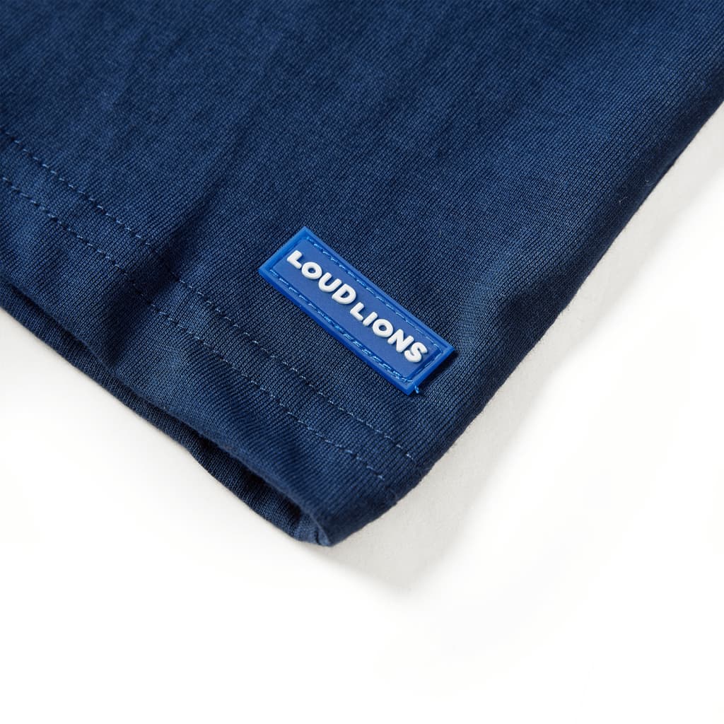 Kindershirt met lange mouwen 128 marineblauw is nu te koop bij PeponiXL, paradijselijk wonen!