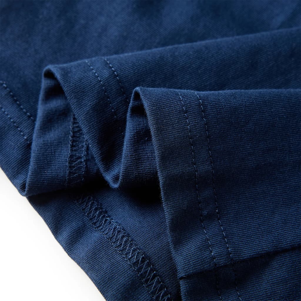 Kindershirt met lange mouwen 128 marineblauw is nu te koop bij PeponiXL, paradijselijk wonen!