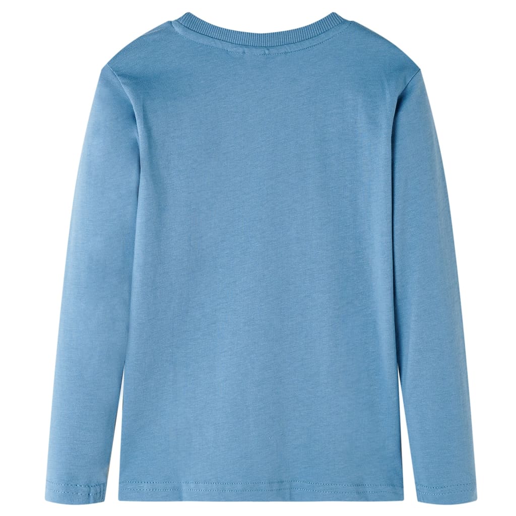 Kindershirt met lange mouwen 92 medium blauw is nu te koop bij PeponiXL, paradijselijk wonen!