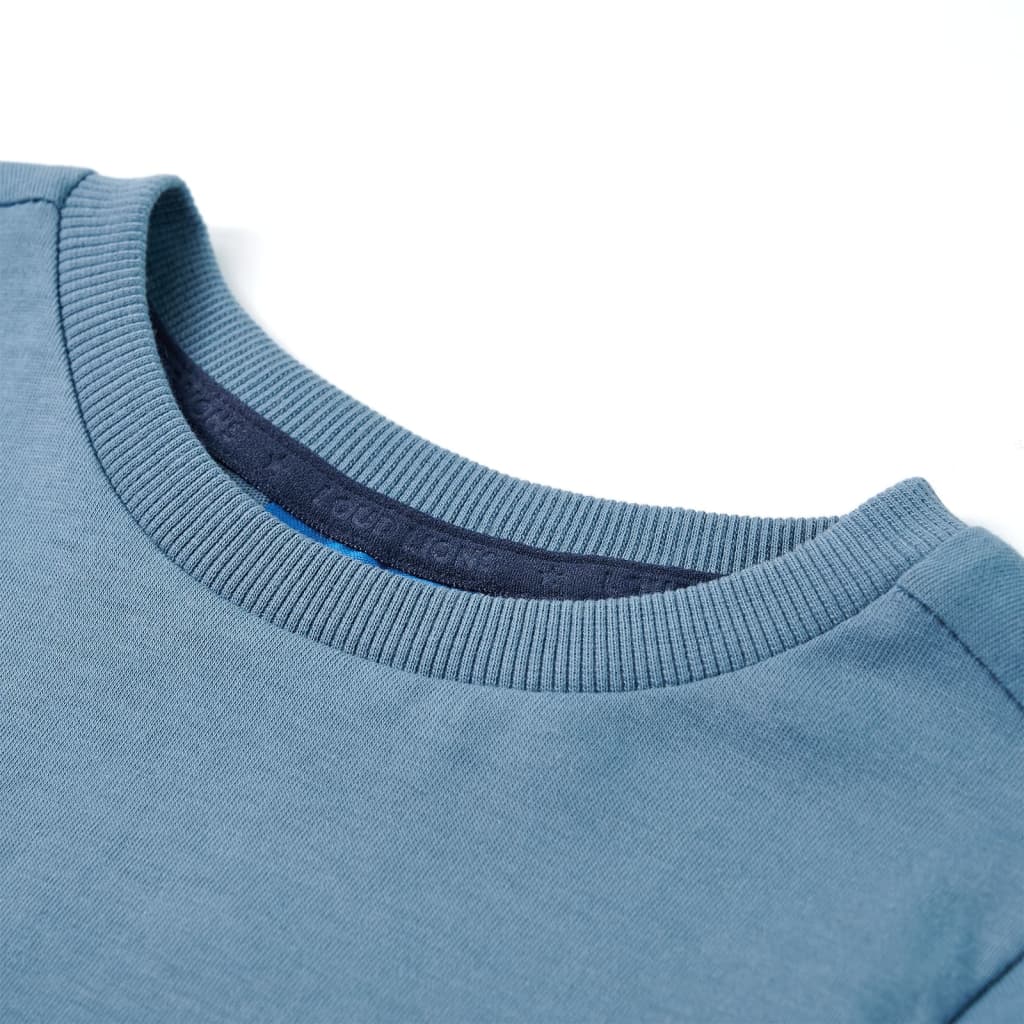 Kindershirt met lange mouwen 92 medium blauw is nu te koop bij PeponiXL, paradijselijk wonen!