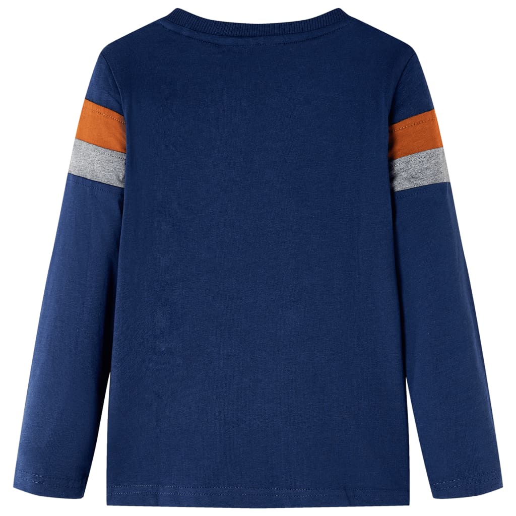 Kindershirt met lange mouwen 116 marineblauw is nu te koop bij PeponiXL, paradijselijk wonen!