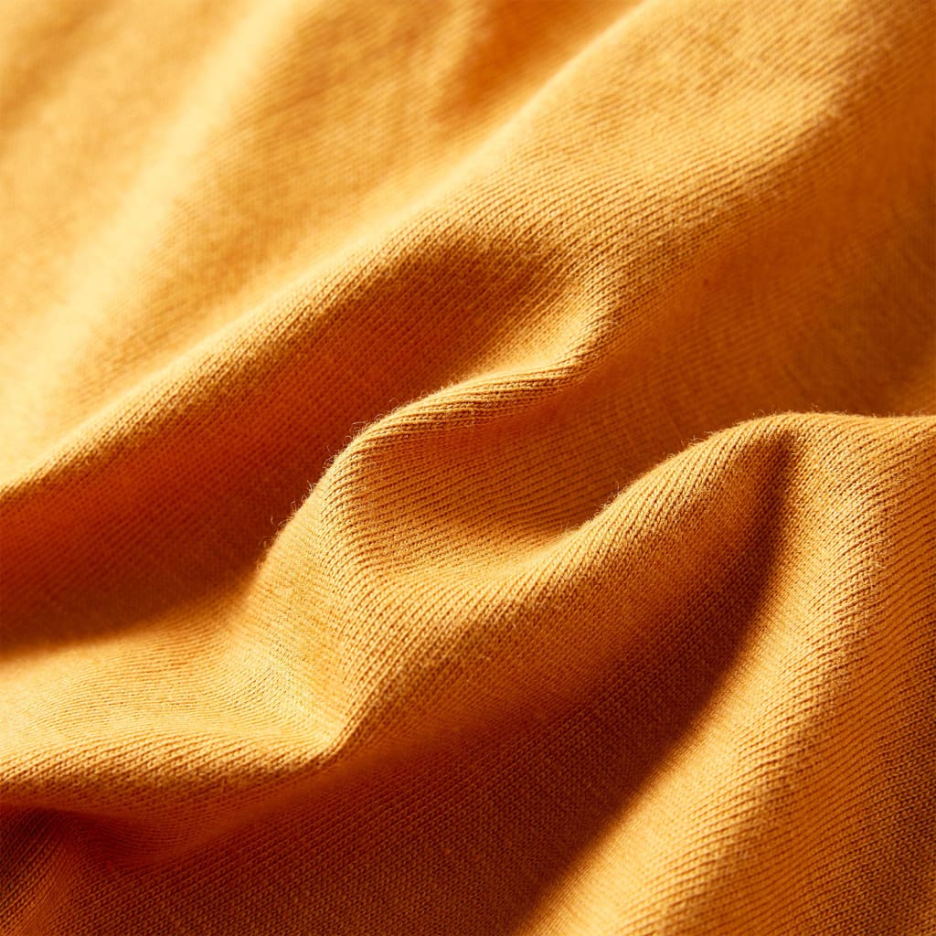 Kindershirt met lange mouwen 128 donkerokerkleurig is nu te koop bij PeponiXL, paradijselijk wonen!