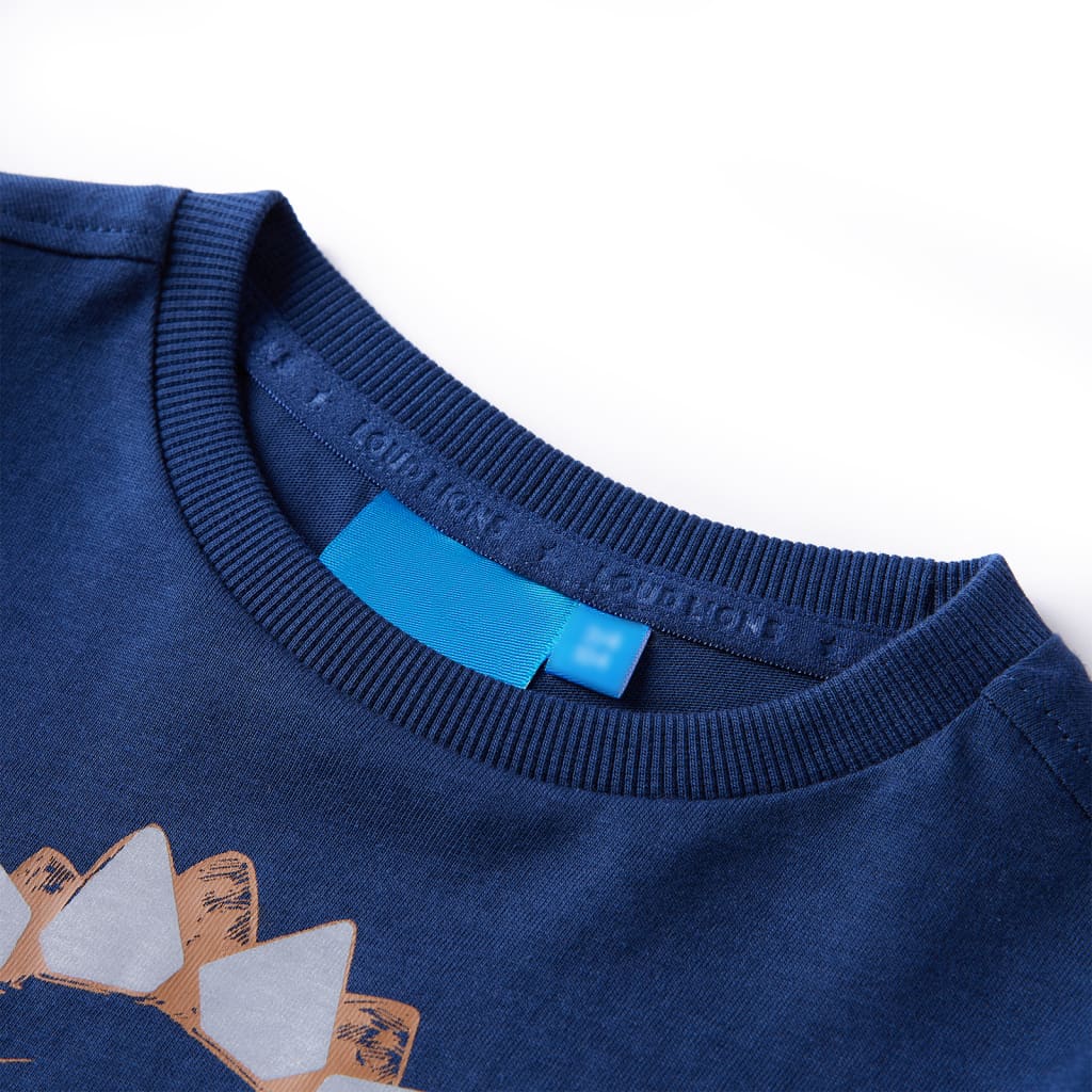 Kindershirt met lange mouwen 116 marineblauw is nu te koop bij PeponiXL, paradijselijk wonen!