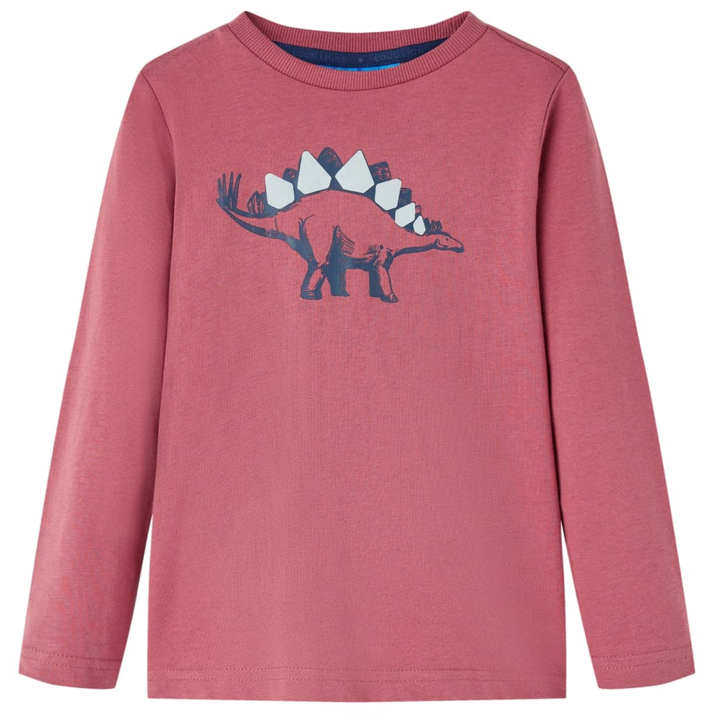 Kindershirt met lange mouwen 128 donkerrood is nu te koop bij PeponiXL, paradijselijk wonen!