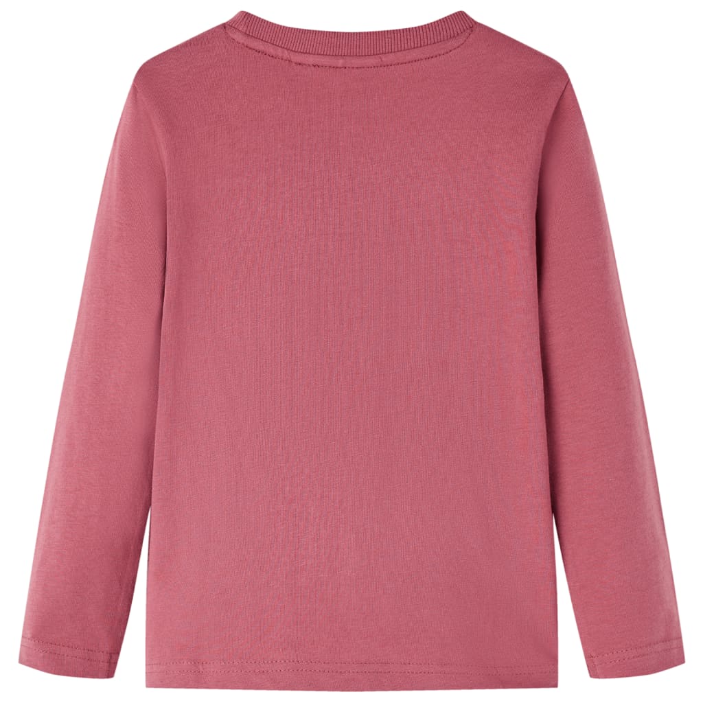 Kindershirt met lange mouwen 128 donkerrood is nu te koop bij PeponiXL, paradijselijk wonen!