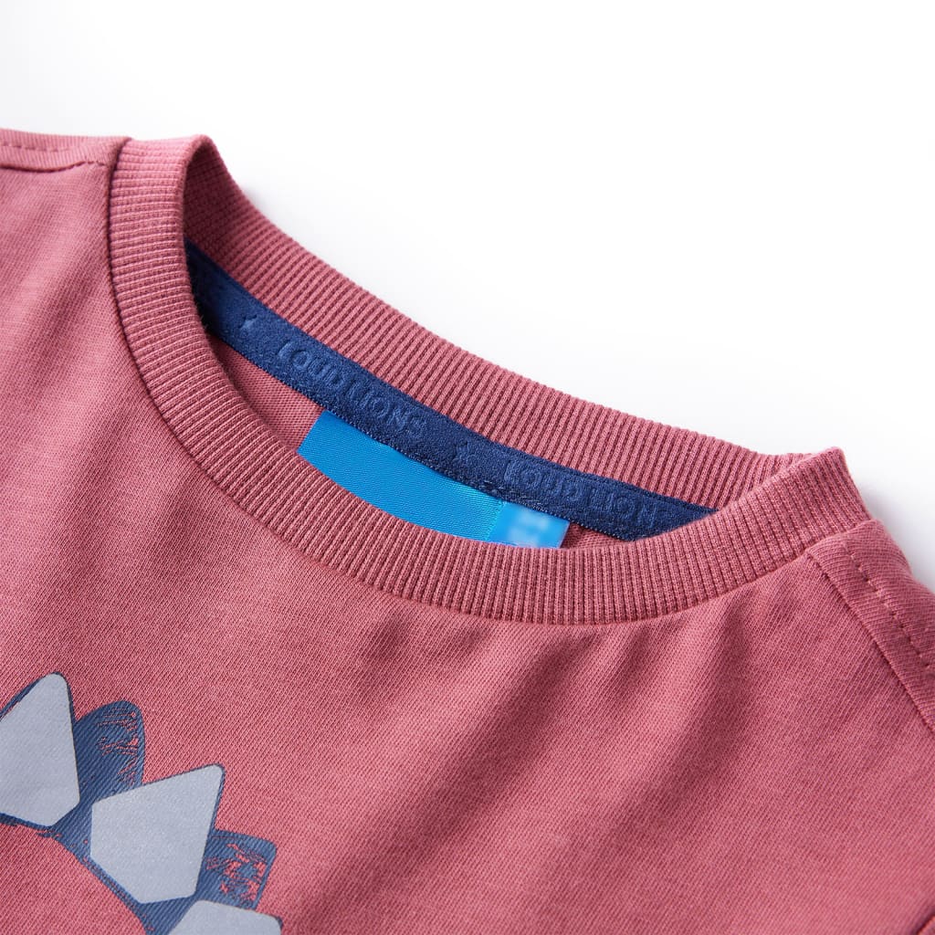 Kindershirt met lange mouwen 128 donkerrood is nu te koop bij PeponiXL, paradijselijk wonen!
