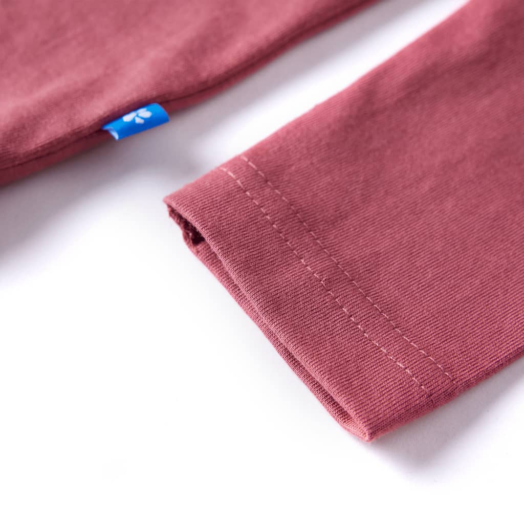 Kindershirt met lange mouwen 128 donkerrood is nu te koop bij PeponiXL, paradijselijk wonen!