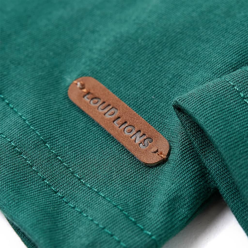 Kindershirt met lange mouwen 116 groen is nu te koop bij PeponiXL, paradijselijk wonen!