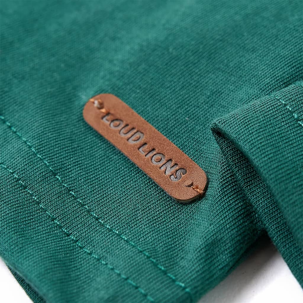 Kindershirt met lange mouwen 128 groen is nu te koop bij PeponiXL, paradijselijk wonen!