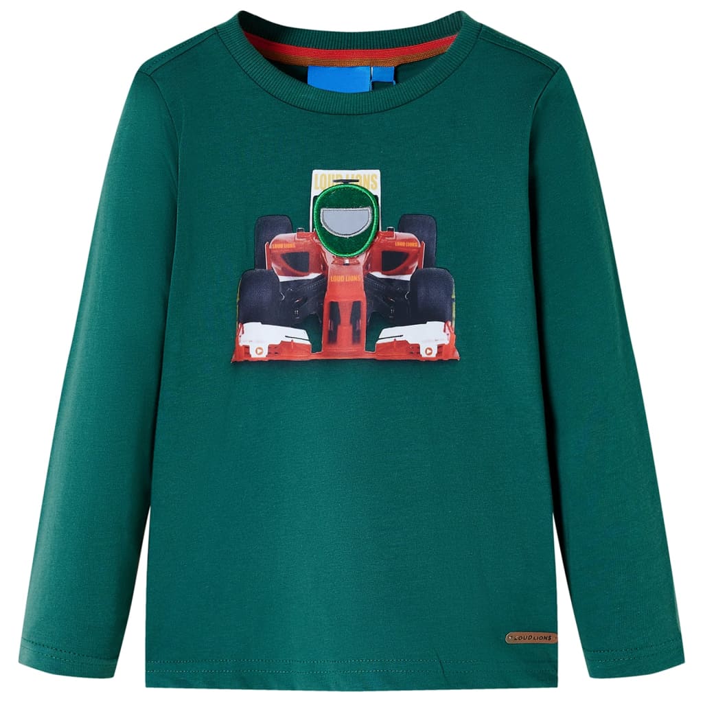 Kindershirt met lange mouwen 140 groen is nu te koop bij PeponiXL, paradijselijk wonen!