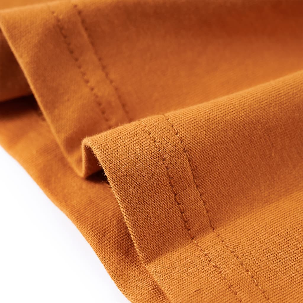 Kindershirt met lange mouwen 104 donkerokerkleurig is nu te koop bij PeponiXL, paradijselijk wonen!