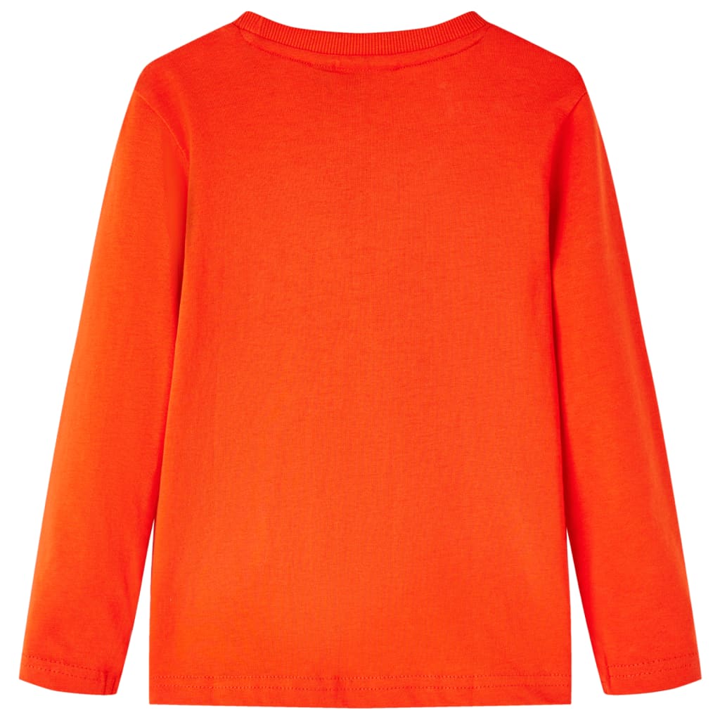 Kindershirt met lange mouwen 116 felroranje is nu te koop bij PeponiXL, paradijselijk wonen!