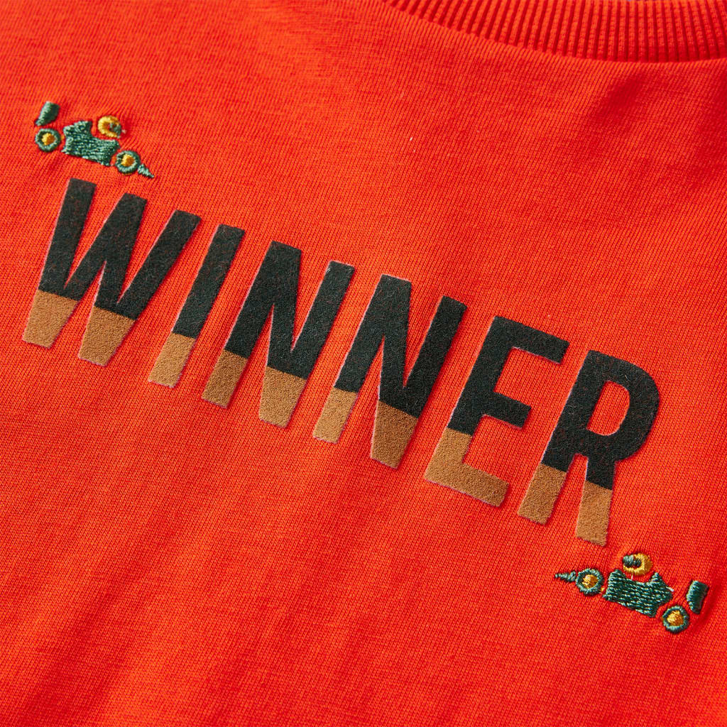 Kindershirt met lange mouwen 116 felroranje is nu te koop bij PeponiXL, paradijselijk wonen!