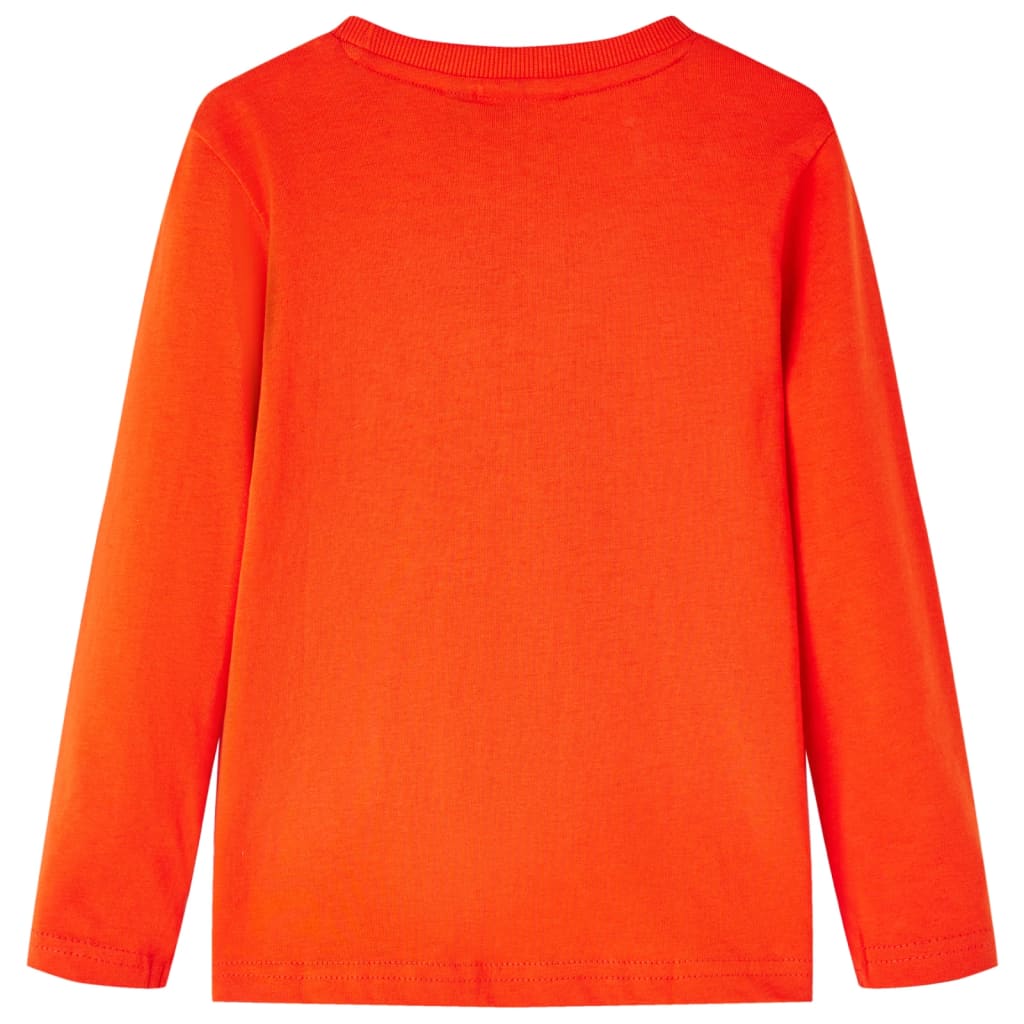 Kindershirt met lange mouwen 128 felroranje is nu te koop bij PeponiXL, paradijselijk wonen!