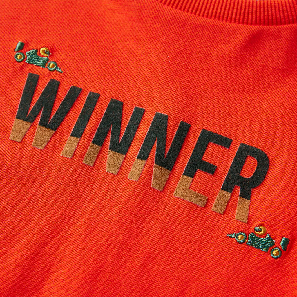 Kindershirt met lange mouwen 128 felroranje is nu te koop bij PeponiXL, paradijselijk wonen!