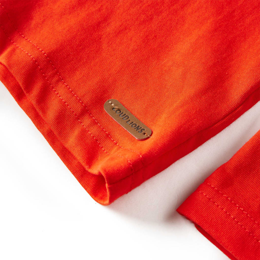 Kindershirt met lange mouwen 128 felroranje is nu te koop bij PeponiXL, paradijselijk wonen!